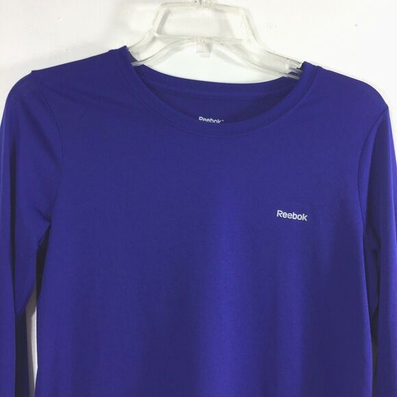 Reebok Mens Shirt Size Small Dri Fit‎  Long Sleeve Blue Pullover Top - Picture 3 of 4